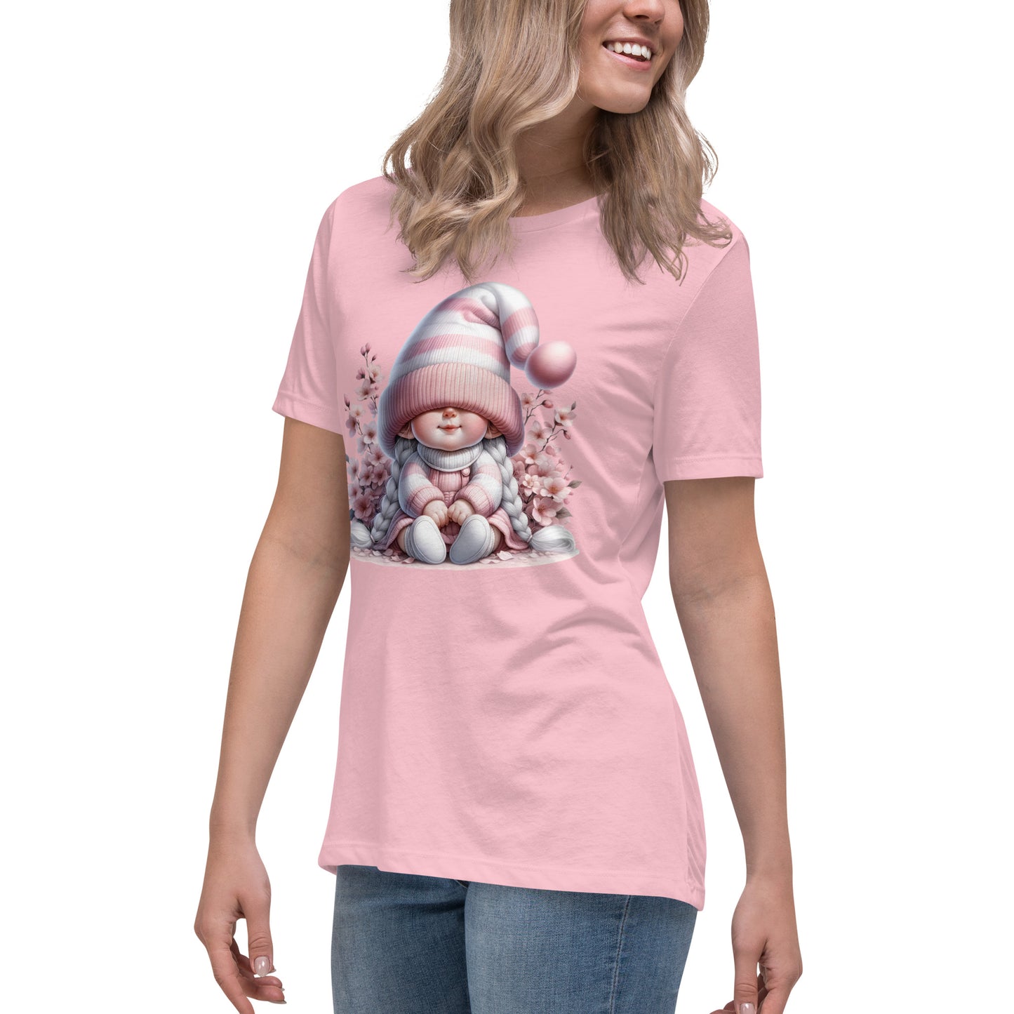 Women's Relaxed T-Shirt "Cherry Blossom Gnomes" #11