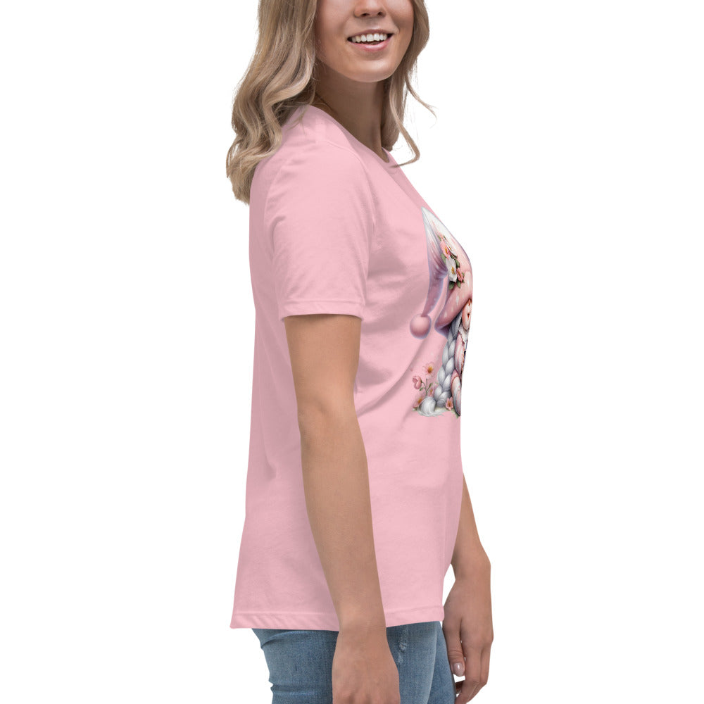 Women's Relaxed T-Shirt "Cherry Blossom Gnomes" #9