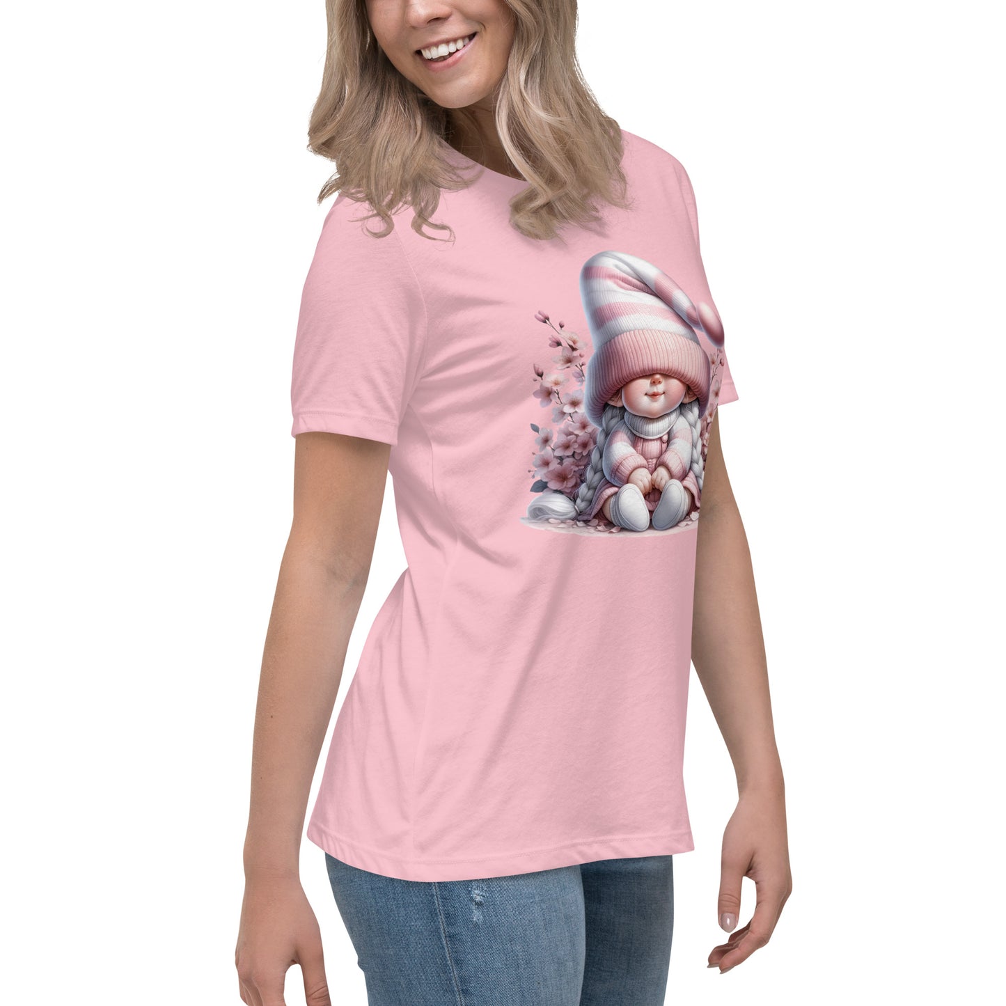 Women's Relaxed T-Shirt "Cherry Blossom Gnomes" #11