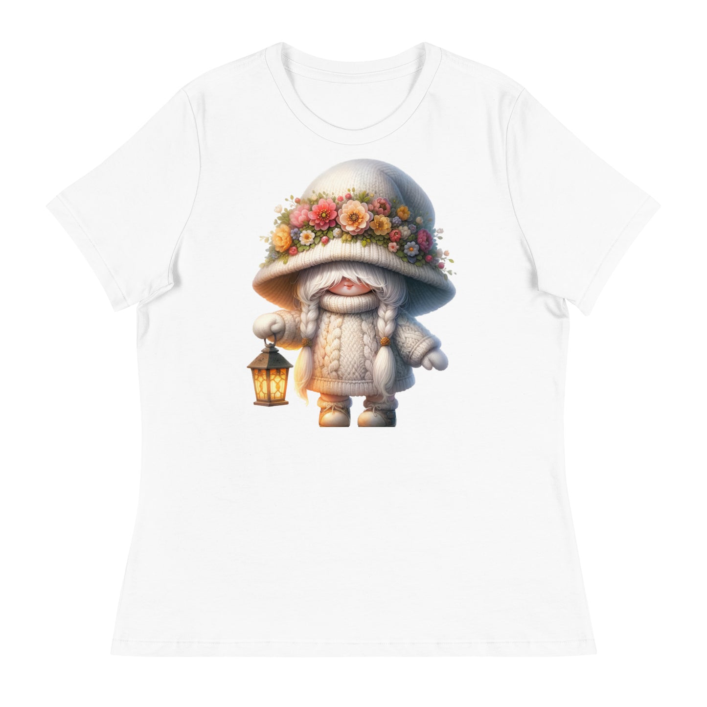 Women's Relaxed T-Shirt "Spring Girl Gnomes" #11