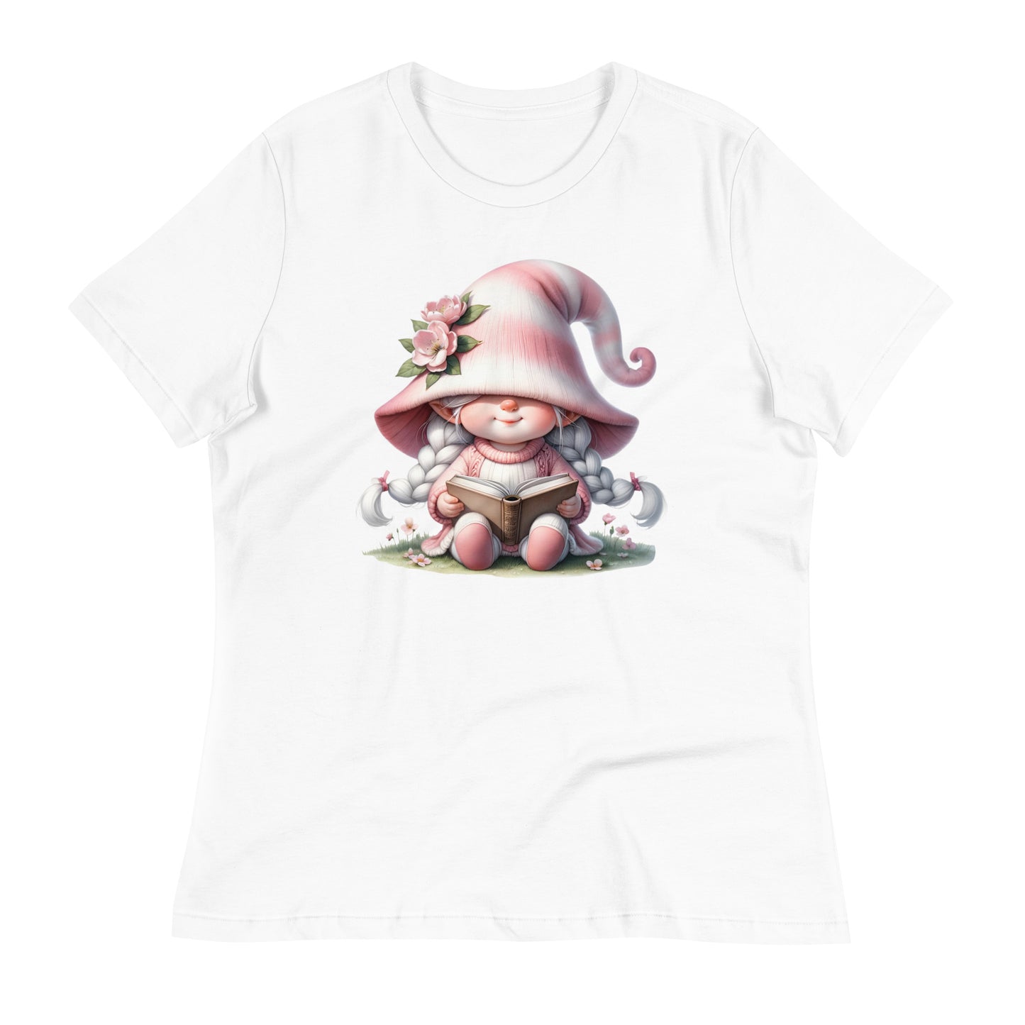 Women's Relaxed T-Shirt "Cherry Blossom Gnomes" #8