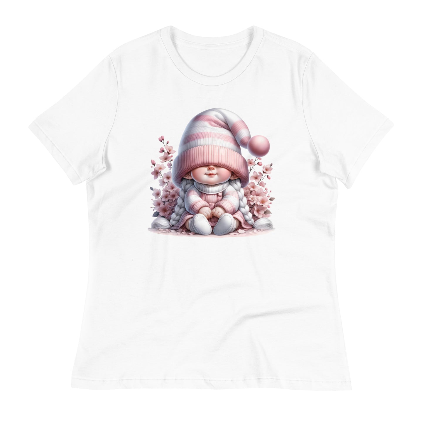 Women's Relaxed T-Shirt "Cherry Blossom Gnomes" #11