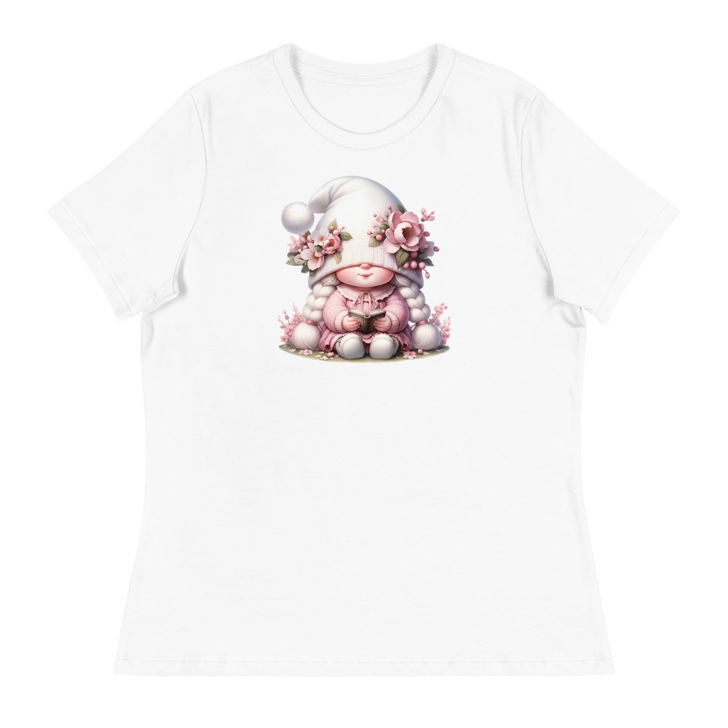 Women's Relaxed T-Shirt "Cherry Blossom Gnomes" #1`