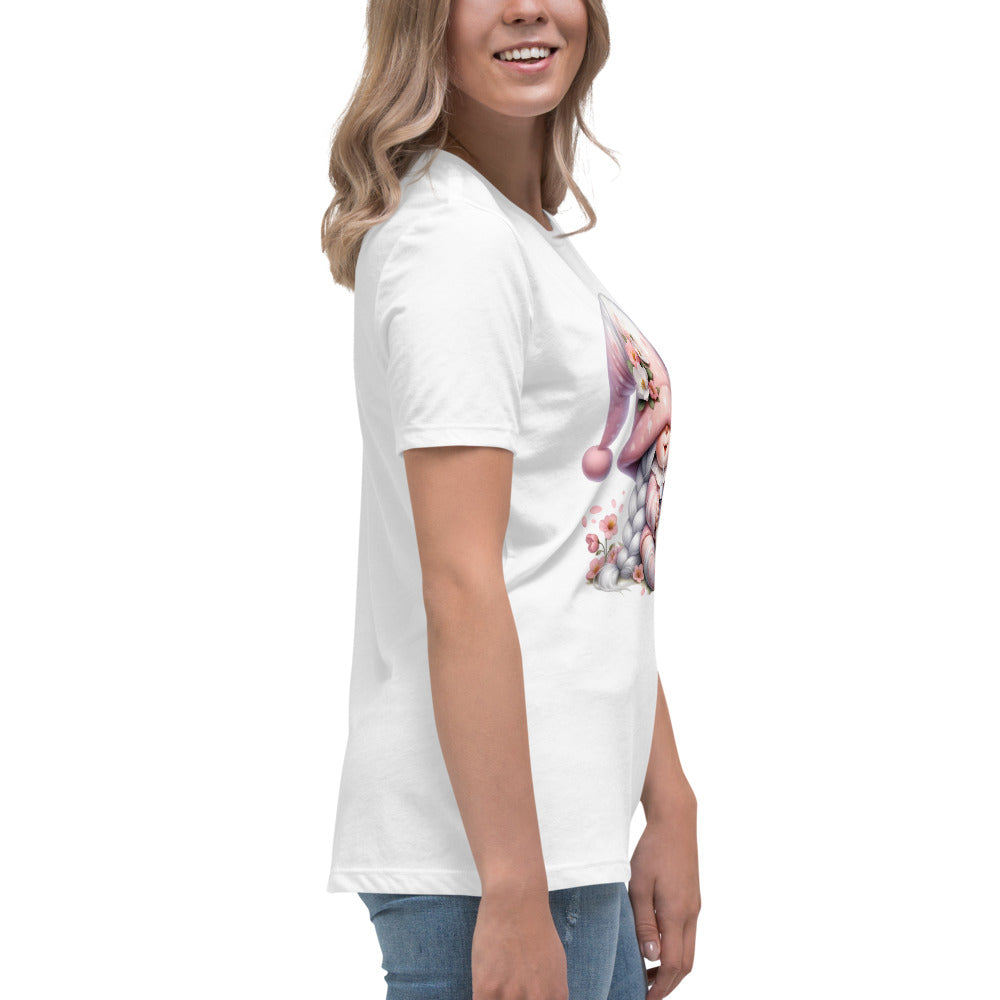 Women's Relaxed T-Shirt "Cherry Blossom Gnomes" #9