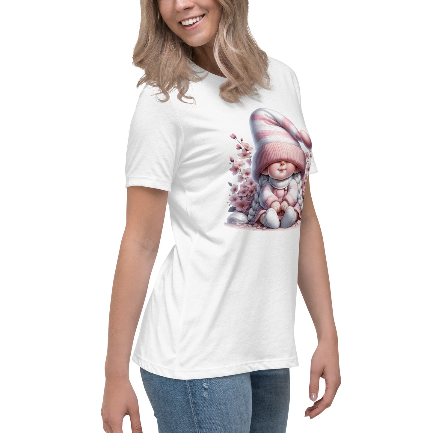 Women's Relaxed T-Shirt "Cherry Blossom Gnomes" #11