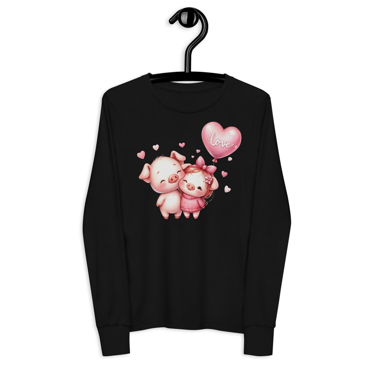 Teen Kawaii Pigs Youth long sleeve tee