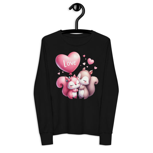 Teen Kawaii Squirels Youth Long Sleeve Tee