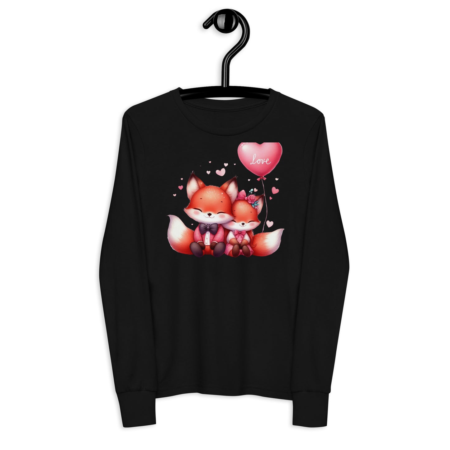 Teen Kawaii Foxes Youth Long Sleeve Tee