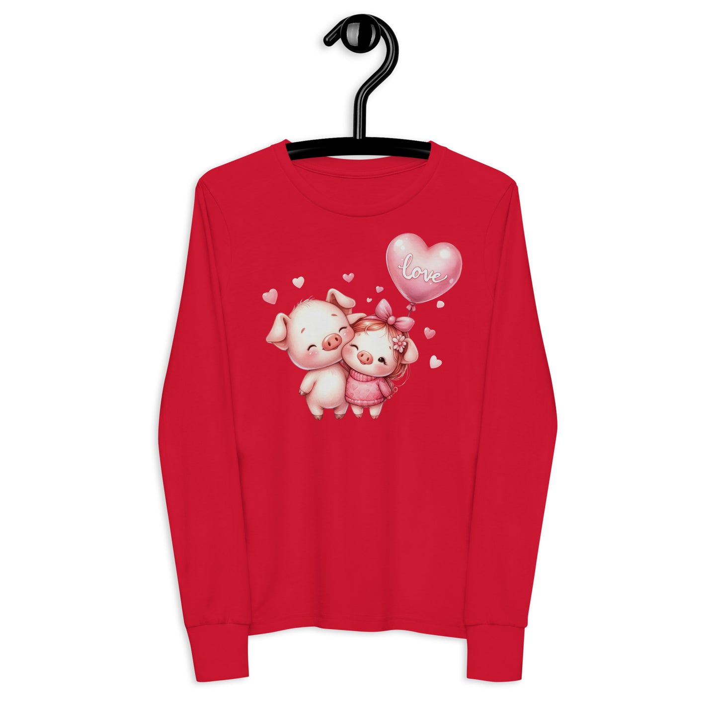 Teen Kawaii Pigs Youth long sleeve tee