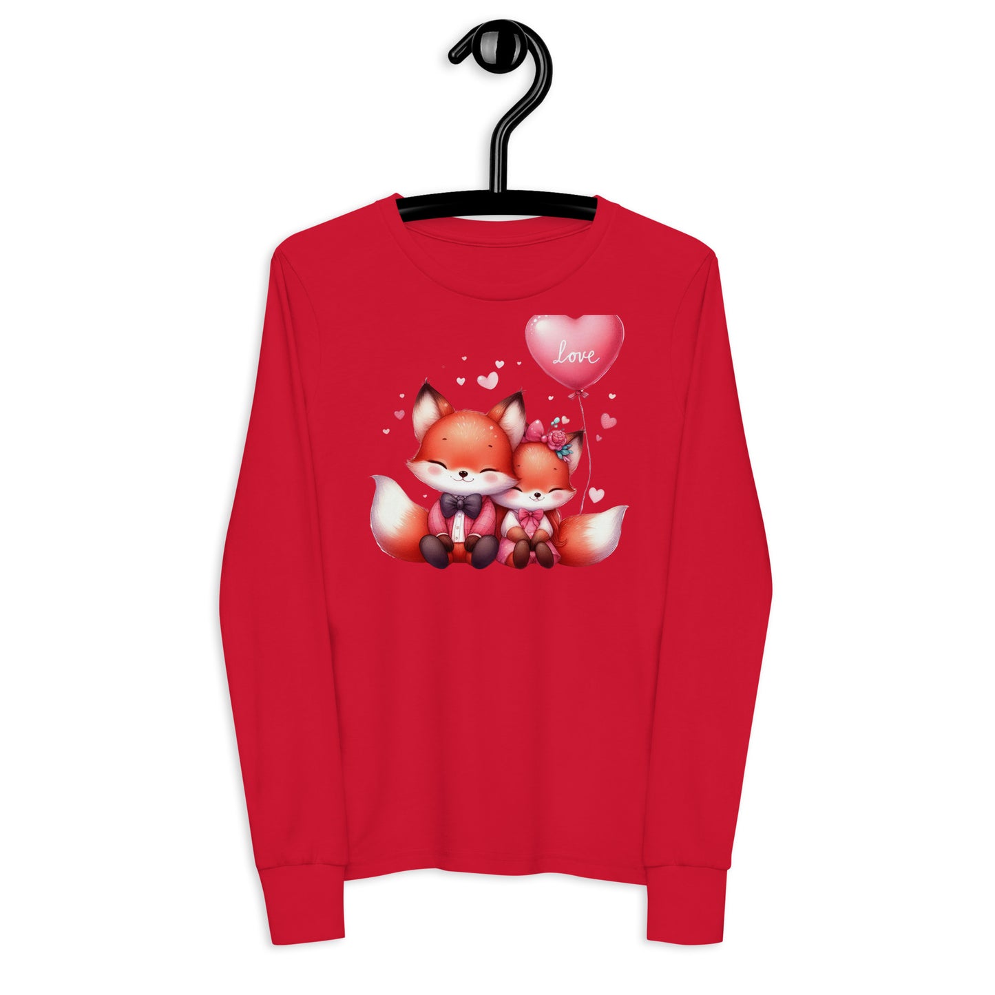 Teen Kawaii Foxes Youth Long Sleeve Tee