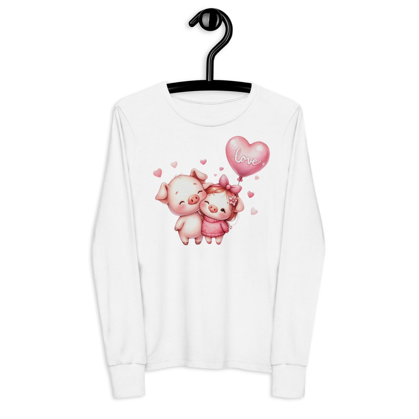 Teen Kawaii Pigs Youth long sleeve tee