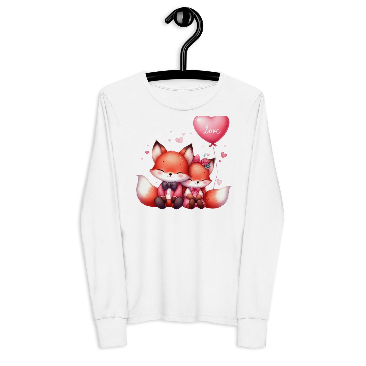 Teen Kawaii Foxes Youth Long Sleeve Tee