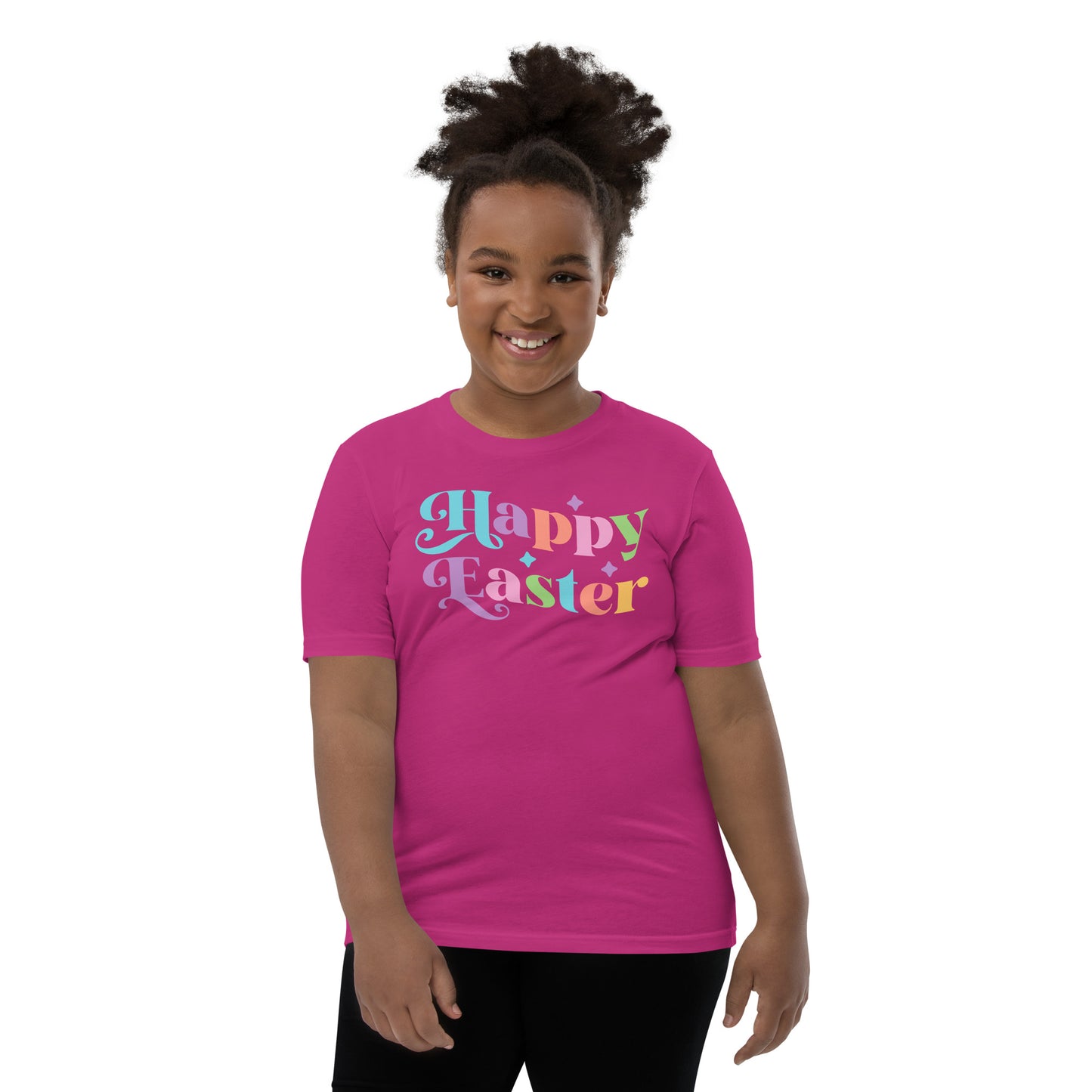 Youth Short Sleeve T-Shirt "Happy Easter"