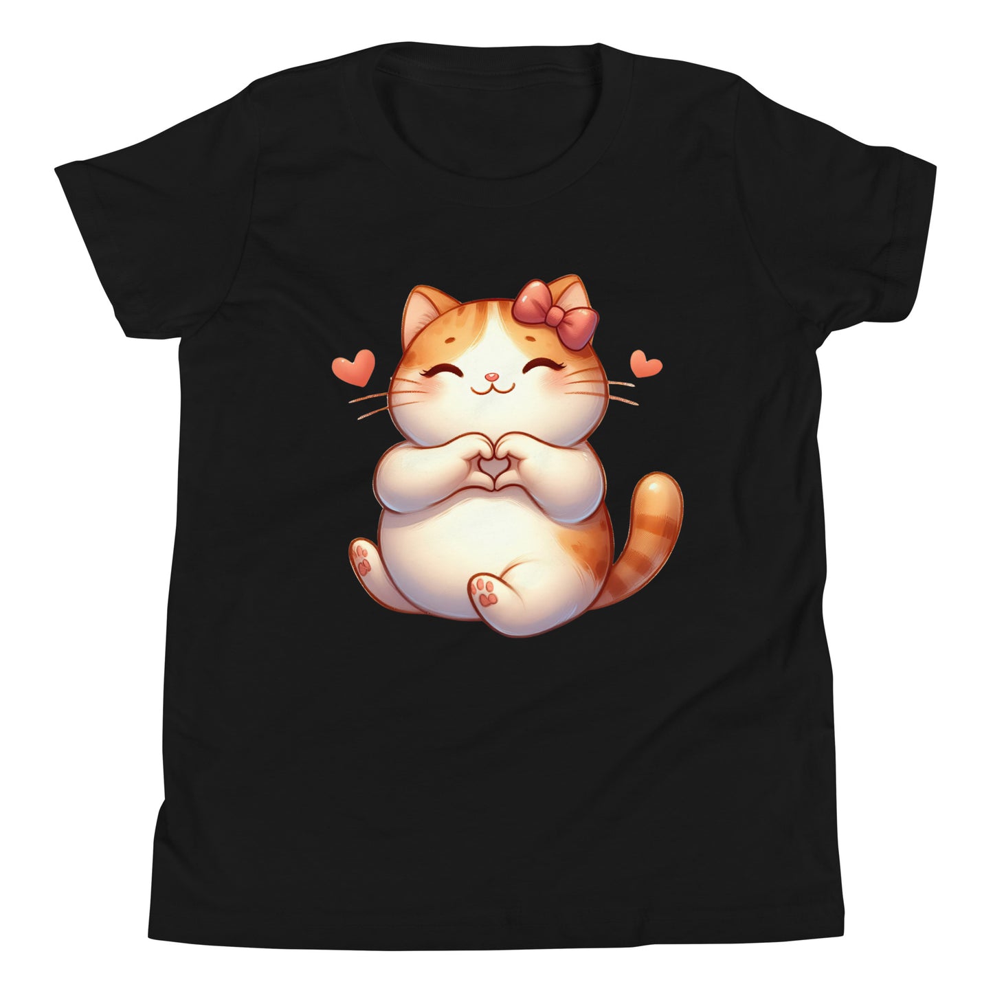 Kitten Youth Short Sleeve T-Shirt Kawaii Cat