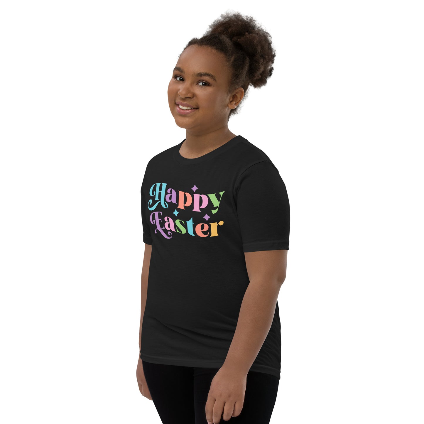 Youth Short Sleeve T-Shirt "Happy Easter"