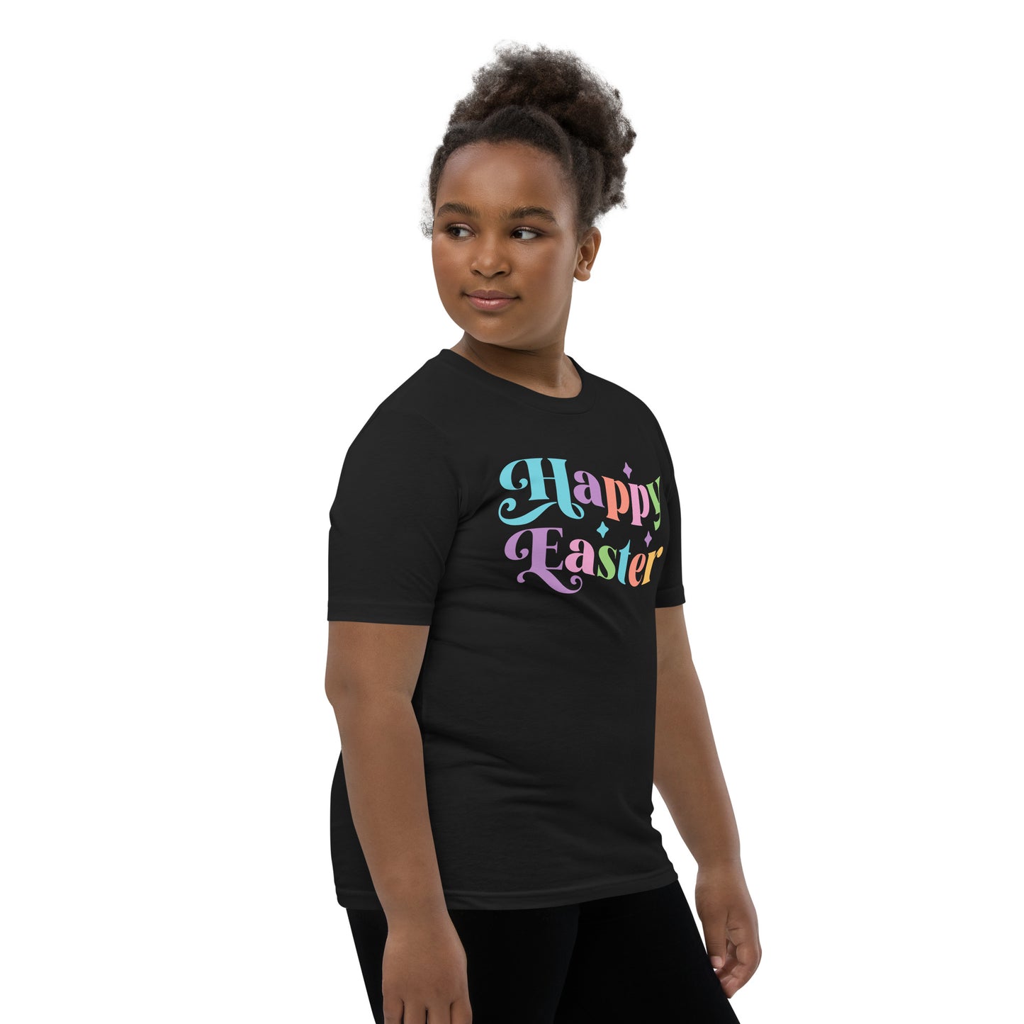 Youth Short Sleeve T-Shirt - "Happy Easter"