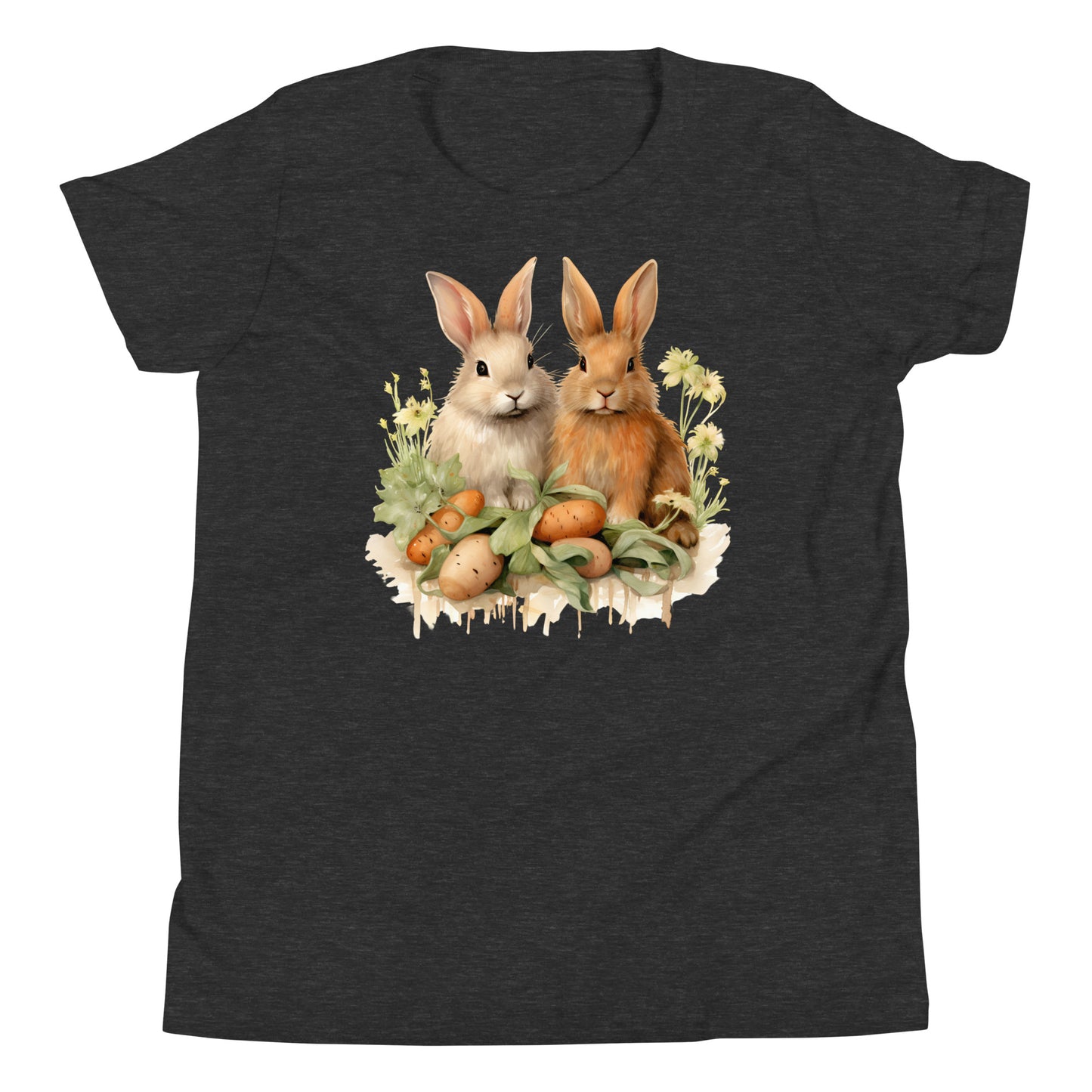 Youth Short Sleeve T-Shirt A Pair of Bunnies