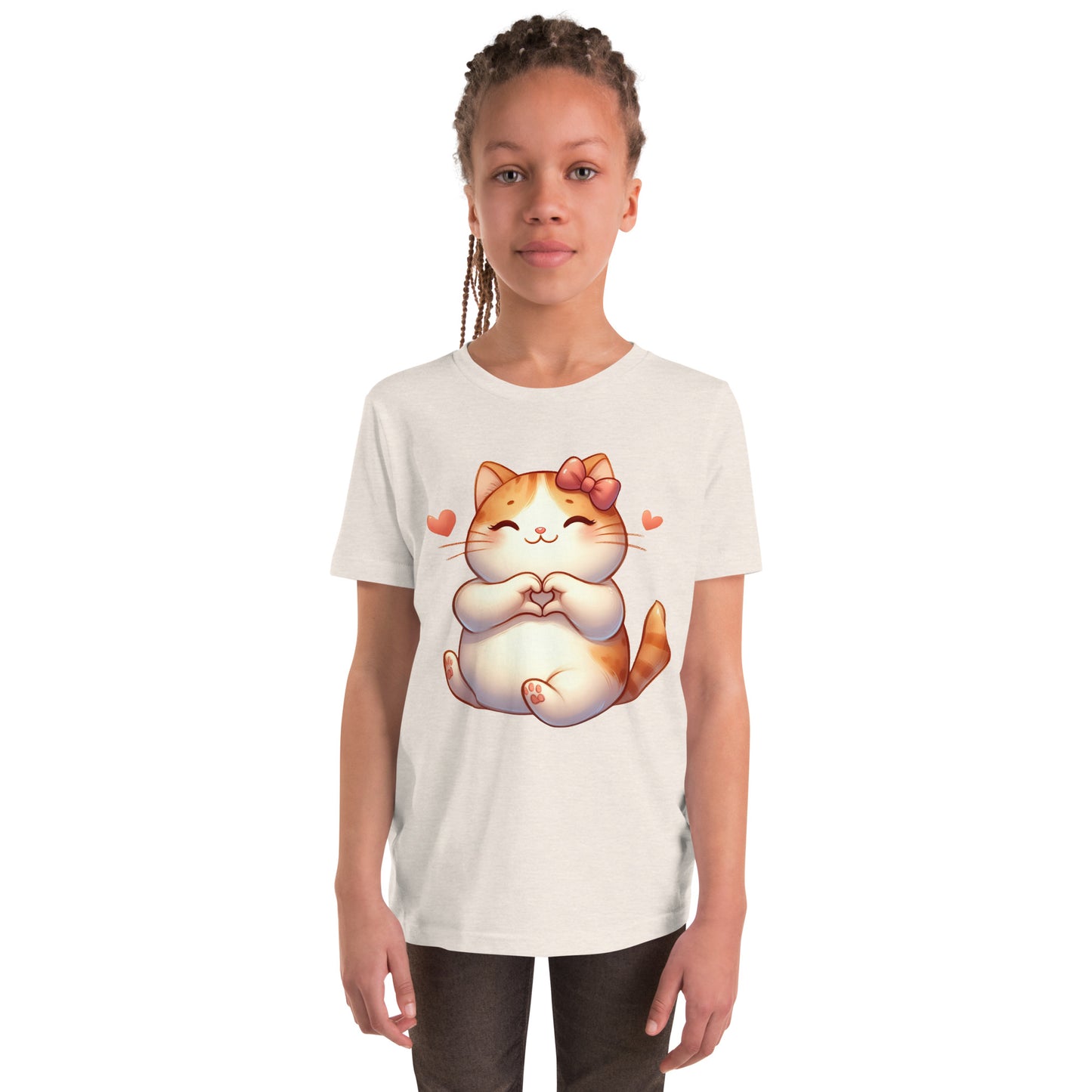 Kitten Youth Short Sleeve T-Shirt Kawaii Cat