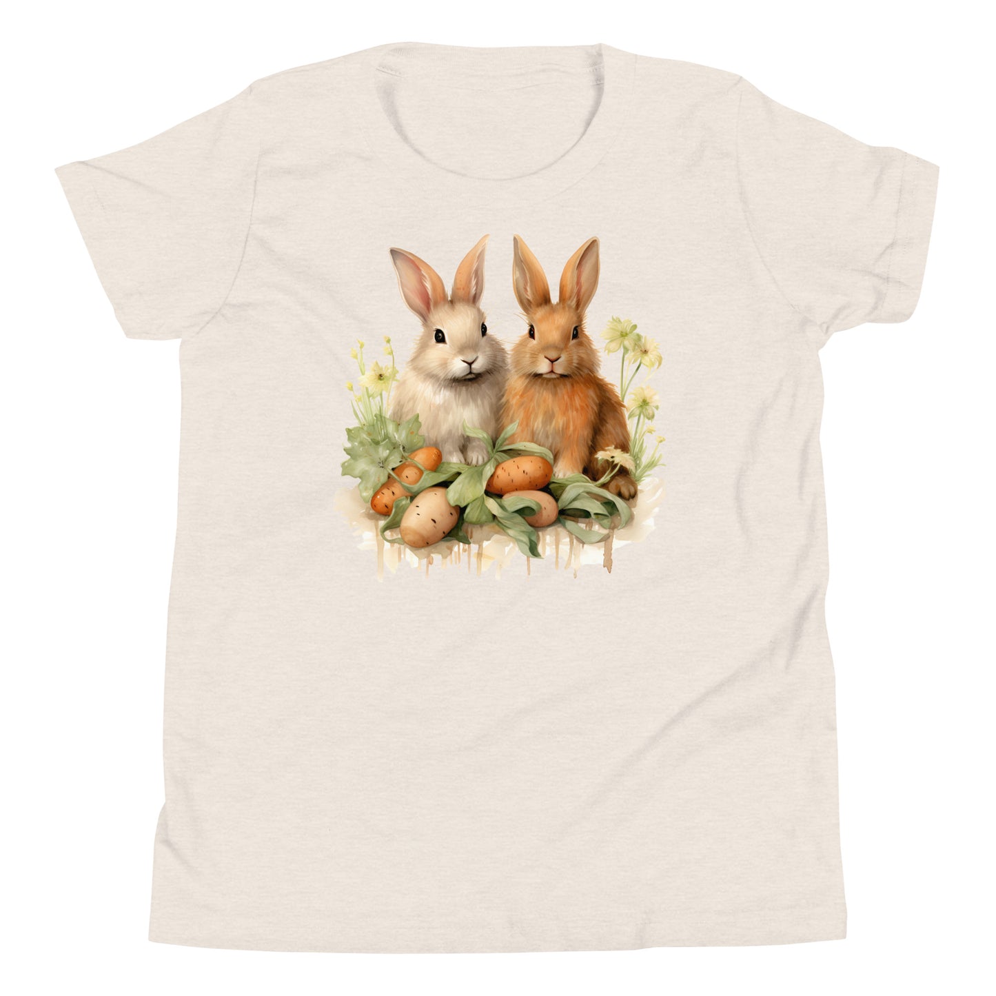 Youth Short Sleeve T-Shirt A Pair of Bunnies