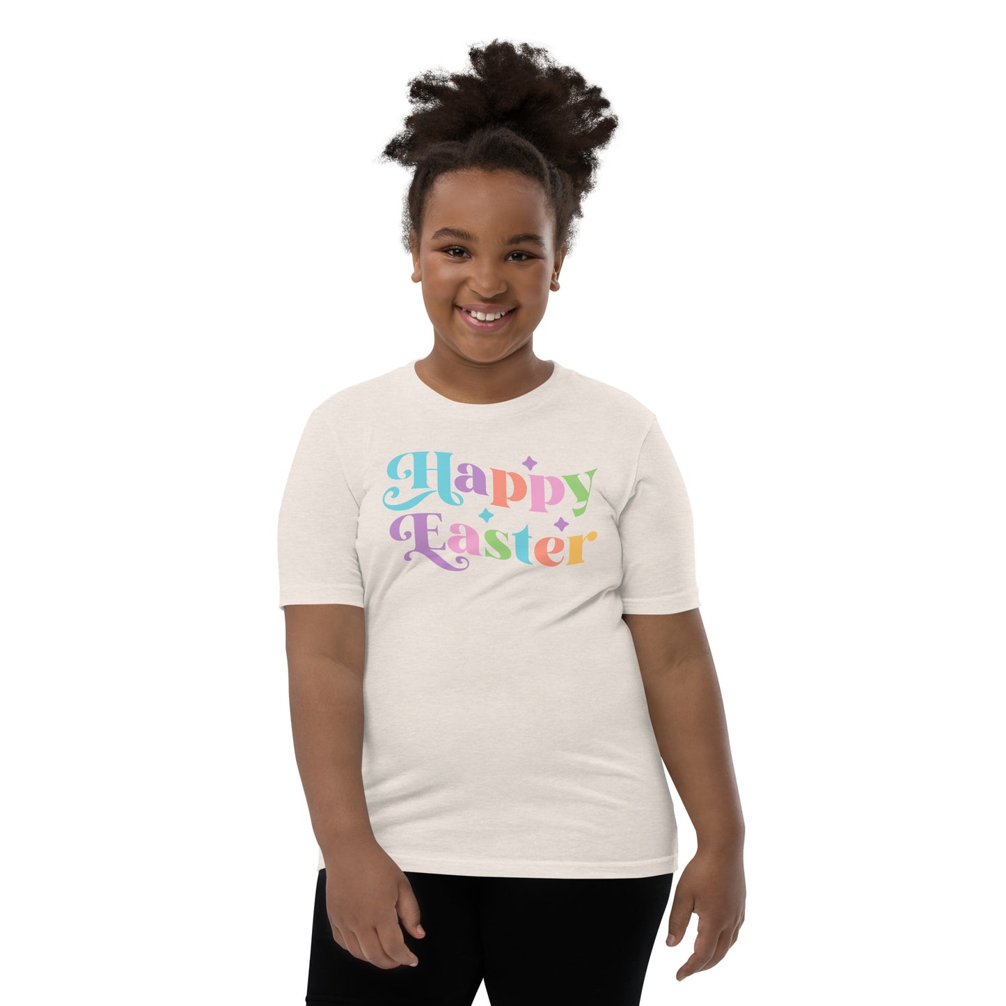 Youth Short Sleeve T-Shirt "Happy Easter"