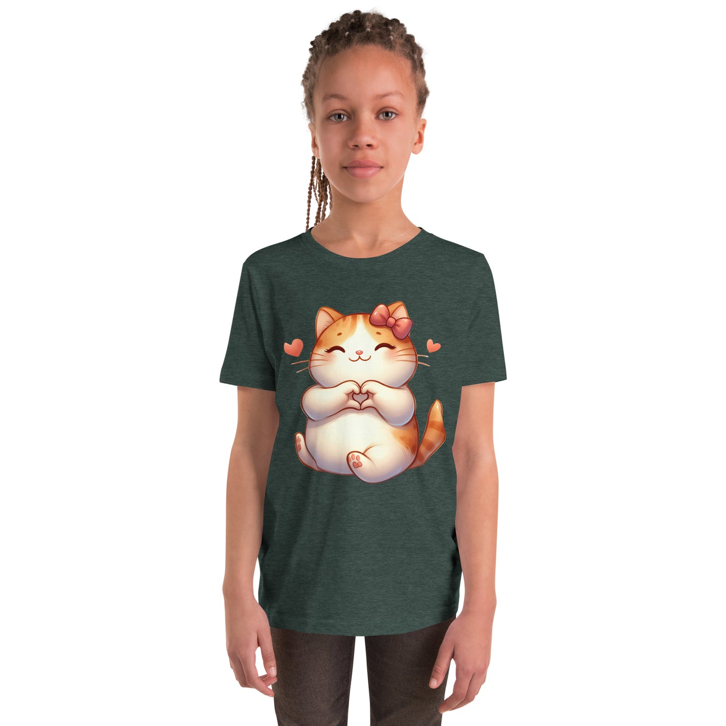 Kitten Youth Short Sleeve T-Shirt Kawaii Cat