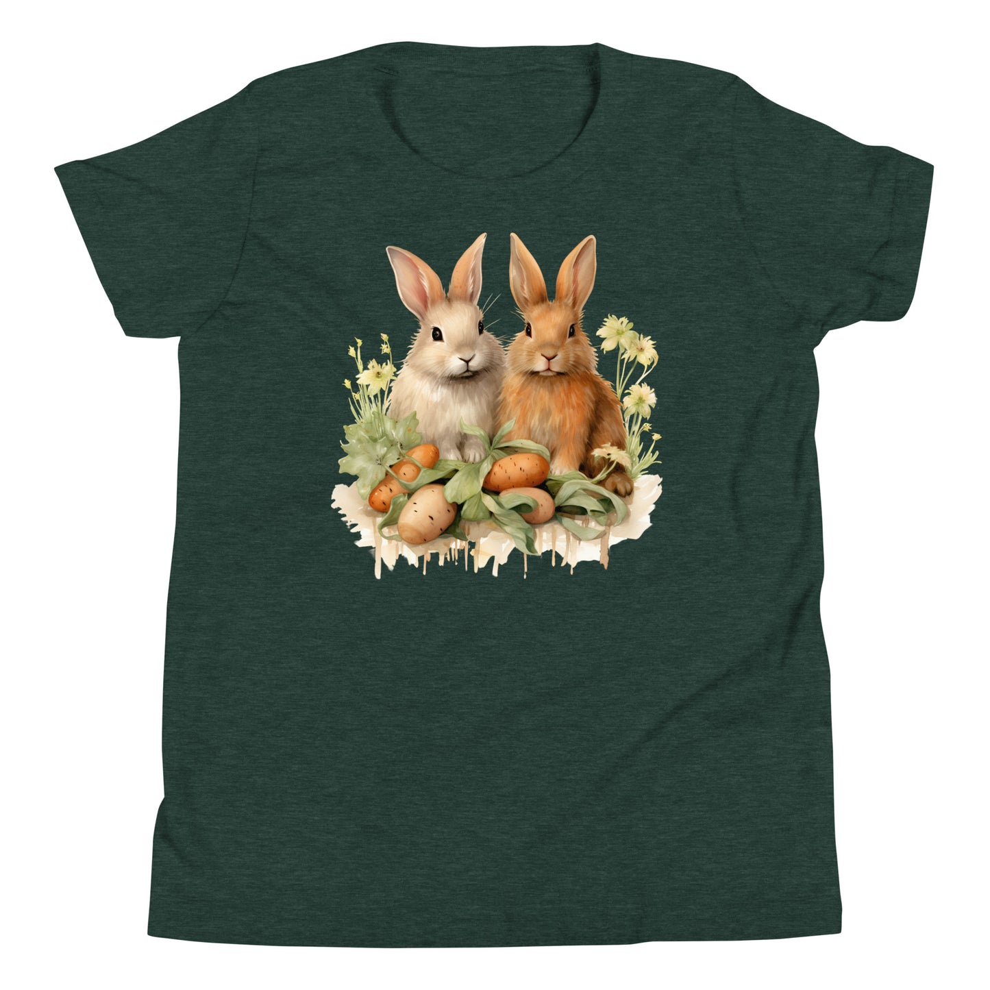 Youth Short Sleeve T-Shirt A Pair of Bunnies