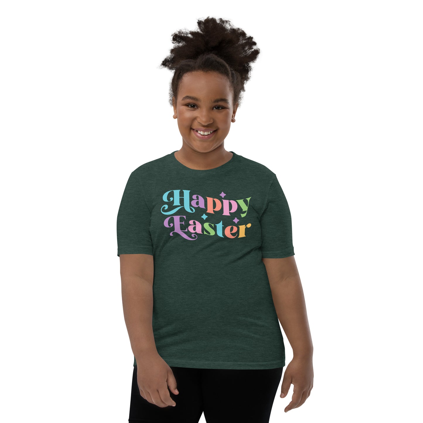 Youth Short Sleeve T-Shirt "Happy Easter"