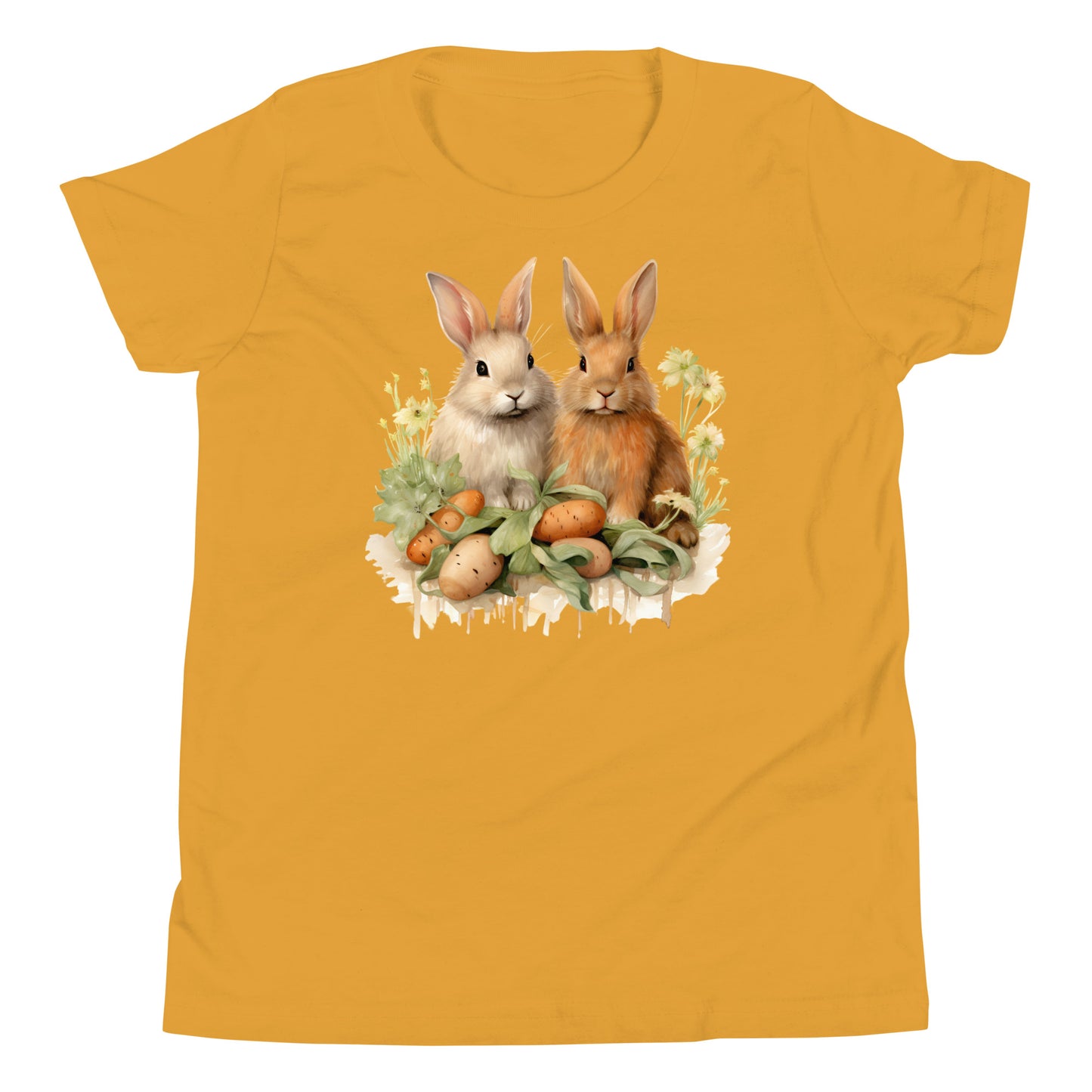 Youth Short Sleeve T-Shirt A Pair of Bunnies