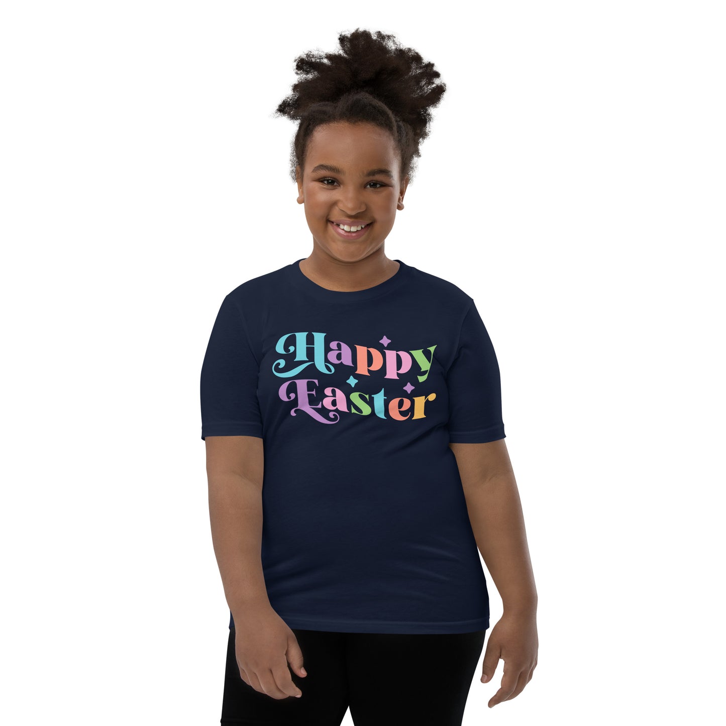 Youth Short Sleeve T-Shirt - "Happy Easter"