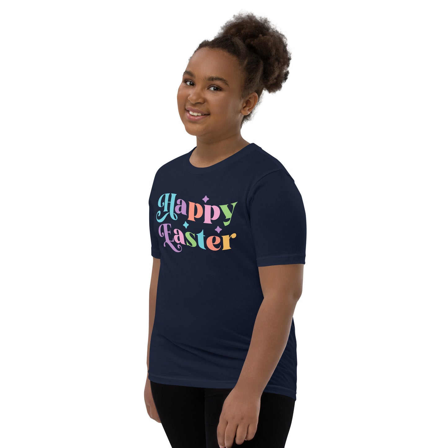 Youth Short Sleeve T-Shirt - "Happy Easter"