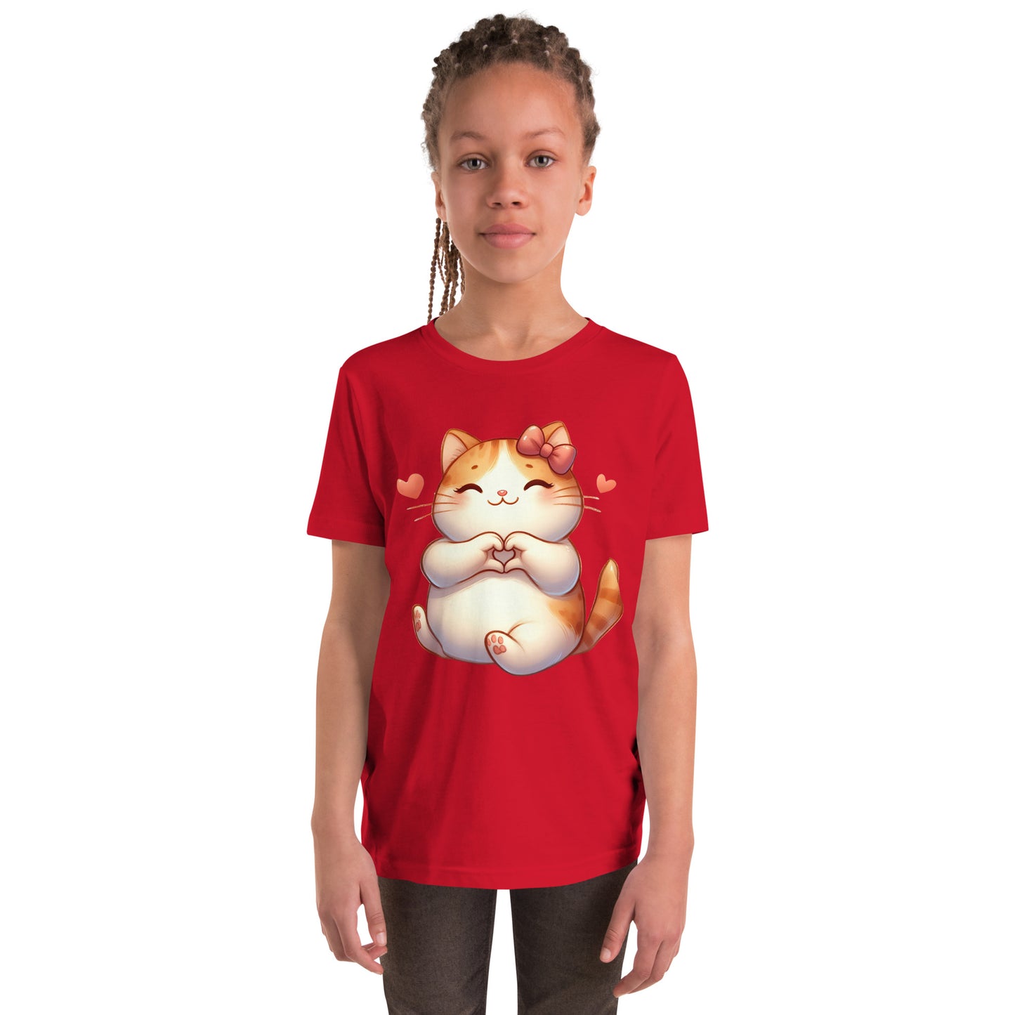 Kitten Youth Short Sleeve T-Shirt Kawaii Cat