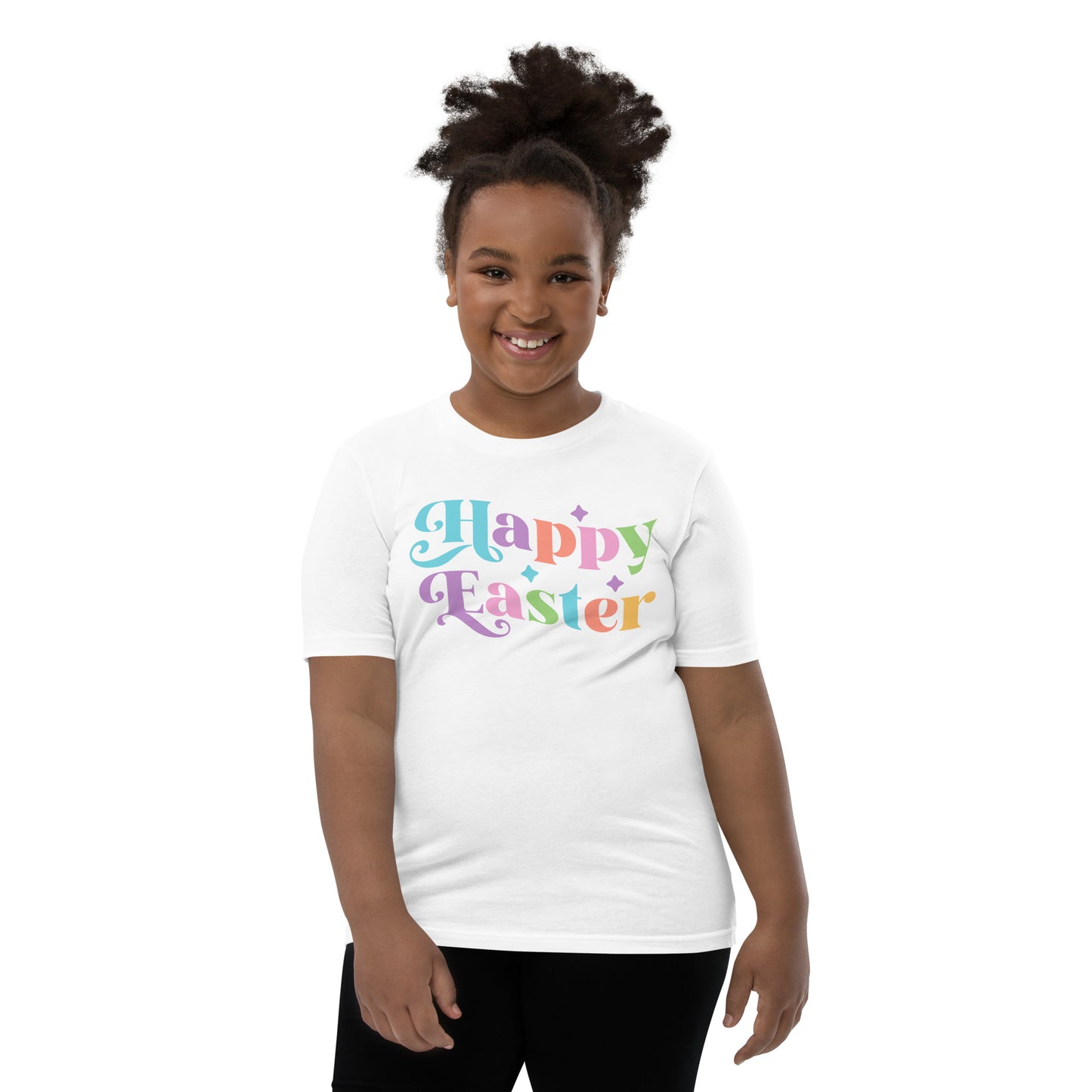 Youth Short Sleeve T-Shirt - "Happy Easter"