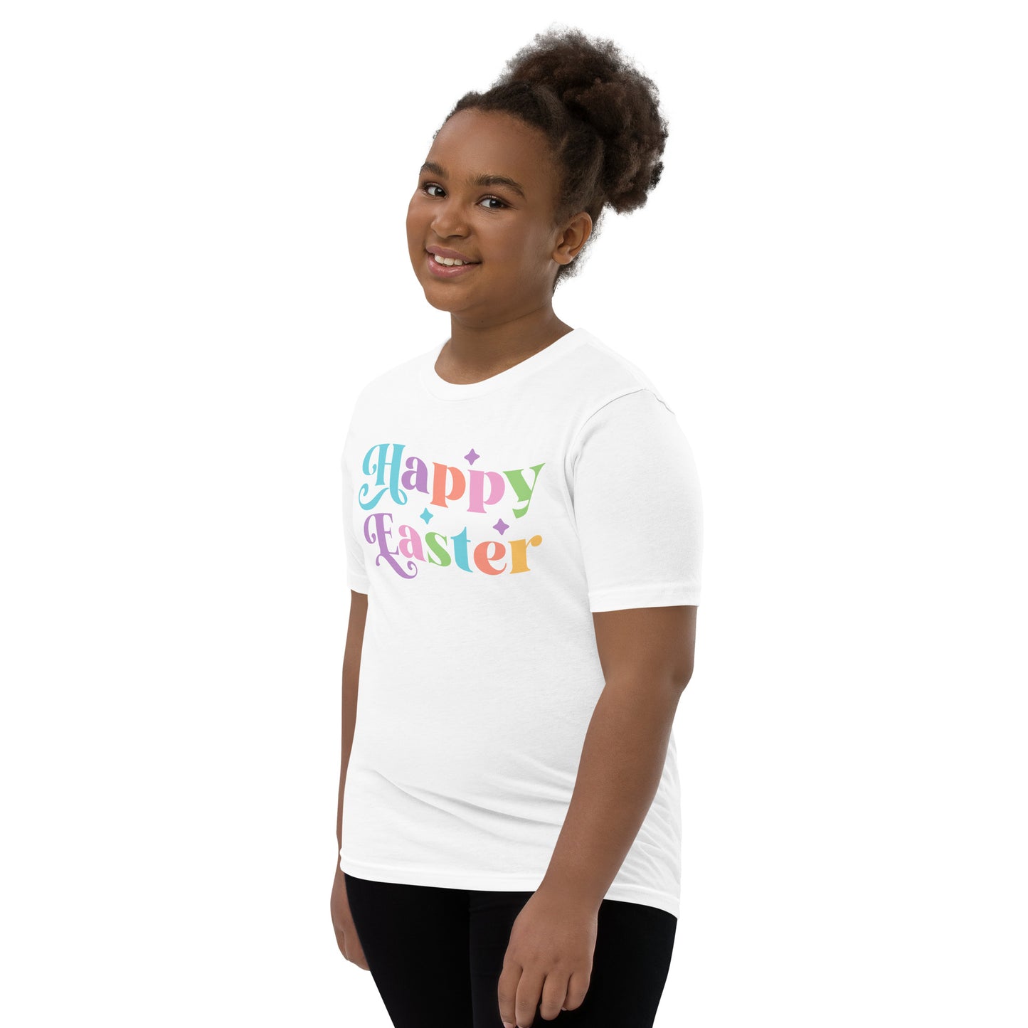 Youth Short Sleeve T-Shirt - "Happy Easter"