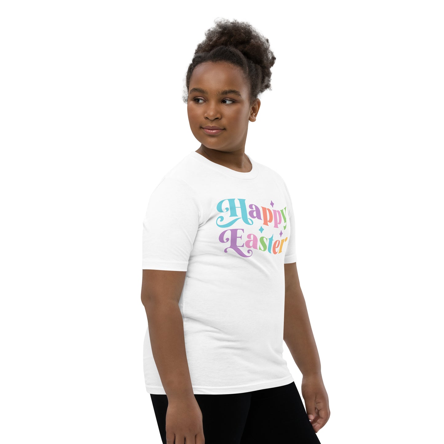 Youth Short Sleeve T-Shirt - "Happy Easter"